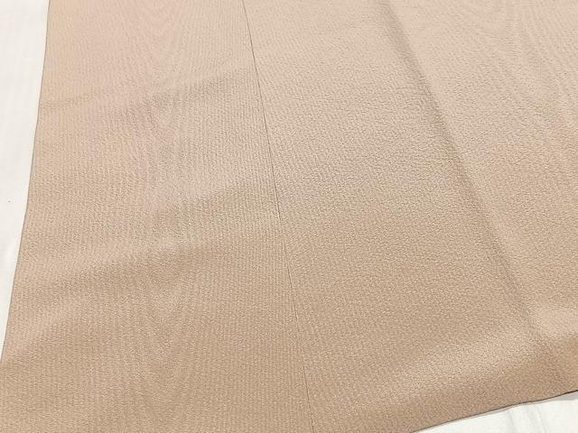 平和屋着物∞道中着　杢目地紋　白茶色　ロング丈　正絹　逸品　CABE4821ua