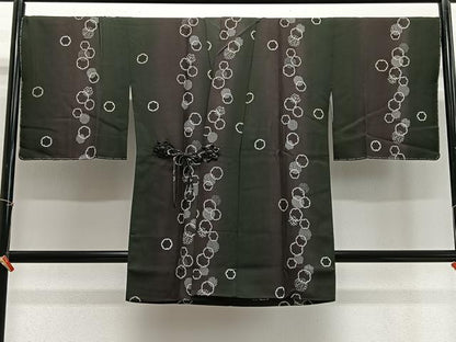 平和屋着物∞道中着　霞雪輪文　ロング丈　正絹　逸品　未使用　CABE4828ua