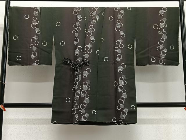 平和屋着物∞道中着　霞雪輪文　ロング丈　正絹　逸品　未使用　CABE4828ua
