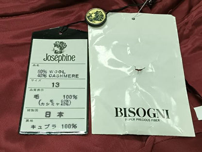 平和屋着物∞和装コート　ベロア　赤錆色　CABE4843ua
