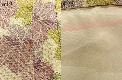 平和屋着物∞羽織　総絞り　葉尽くし　正絹　逸品　CABE4860ua
