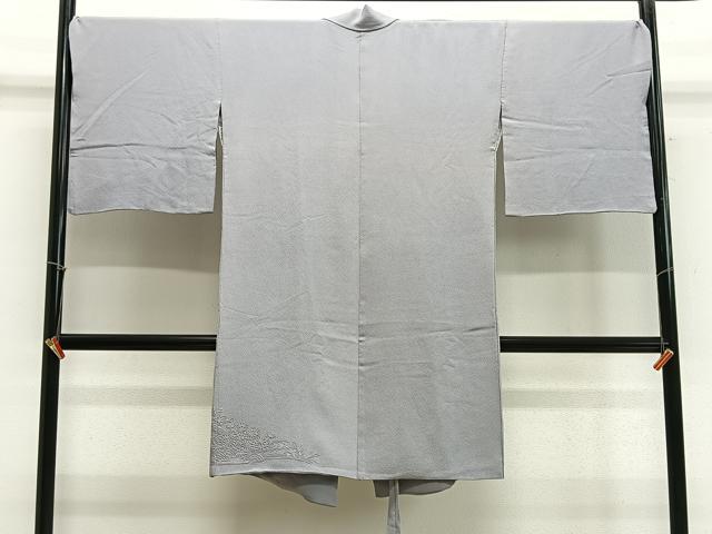 平和屋着物∞中国三大刺繍　相良刺繍　道中着　霞色　ロング丈　正絹　逸品　CABE4861ua