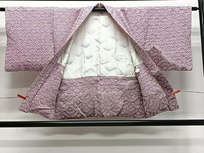 平和屋着物∞羽織　総絞り　青海波　正絹　逸品　CABE4868ua