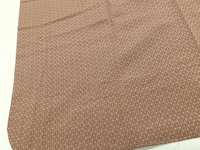 平和屋着物∞道行コート　幾何学文　ロング丈　正絹　逸品　CABE4879ua
