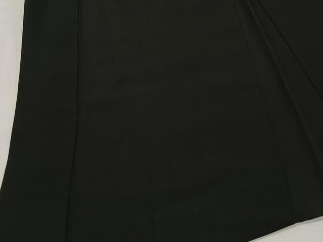 平和屋着物∞男性　長羽織　黒紋付　正絹　逸品　CABE4883ua