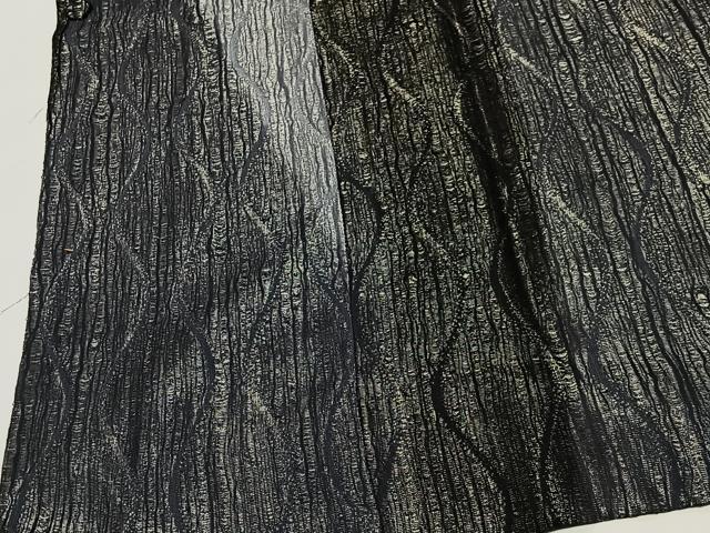 平和屋着物∞道行コート　立涌文　金糸　ロング丈　正絹　逸品　CABE4886ua