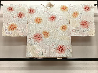 平和屋着物∞羽織　総絞り　舞花文　暈し染め　正絹　逸品　未使用　CABE4890ua