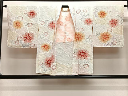 平和屋着物∞羽織　総絞り　舞花文　暈し染め　正絹　逸品　未使用　CABE4890ua