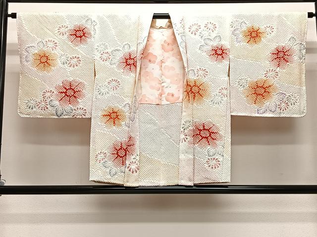 平和屋着物∞羽織　総絞り　舞花文　暈し染め　正絹　逸品　未使用　CABE4890ua