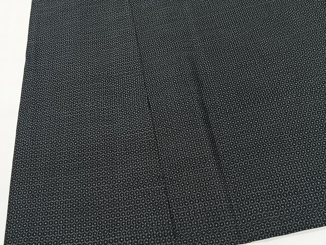 平和屋着物∞道中着　ロング丈　本場大島紬　80亀甲　総詰め　正絹　逸品　CABE4894ua