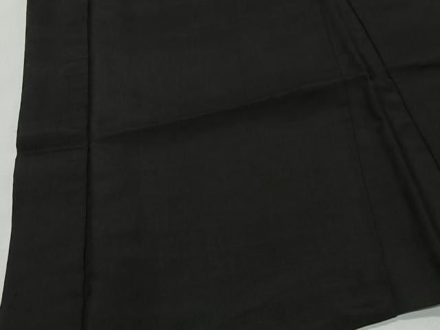 平和屋着物＃男性　羽織　黒紋付　羽裏：風景文　正絹　逸品　CABE4905ua