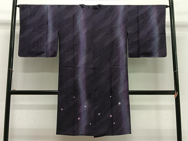 平和屋着物∞道中着　道長花文　蛍暈し　ロング丈　正絹　逸品　未使用　CABE4912ua