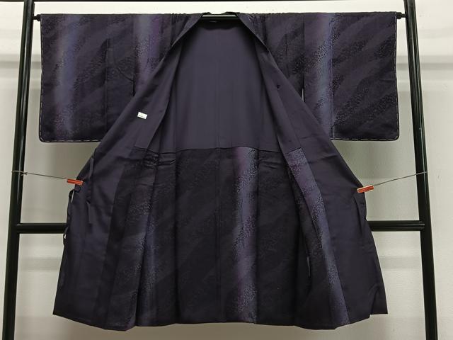 平和屋着物∞道中着　道長花文　蛍暈し　ロング丈　正絹　逸品　未使用　CABE4912ua