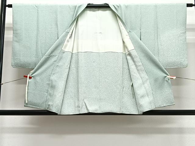 平和屋着物∞京友禅の第一人者　松井青々　道行コート　地紙花文　金彩　正絹　逸品　CABE4913ua