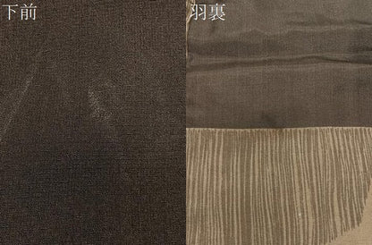 平和屋着物∞男性　長羽織　紬地　憲法色　正絹　逸品　CABE4919ua