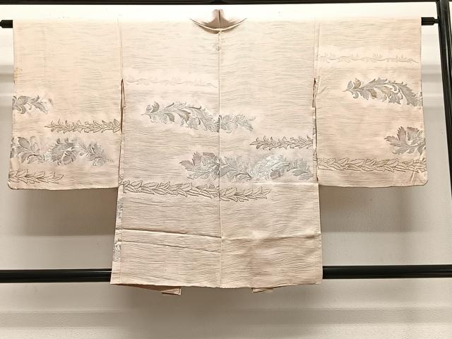 平和屋着物＃羽織　寿光織　花唐草文　金糸　正絹　逸品　CABE4930ua
