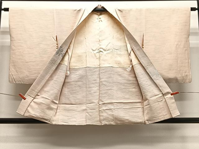 平和屋着物＃羽織　寿光織　花唐草文　金糸　正絹　逸品　CABE4930ua