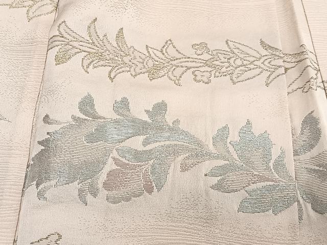 平和屋着物＃羽織　寿光織　花唐草文　金糸　正絹　逸品　CABE4930ua