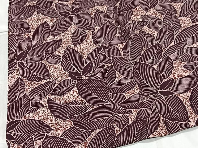 平和屋着物＃道行コート　草花文　たたき染め　正絹　逸品　CABE4931ua