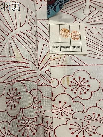 平和屋着物＃道中着　本場染大島紬　更紗花文　正絹　逸品　CABE4934ua