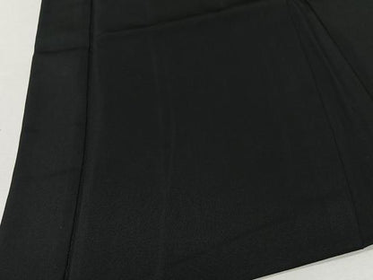 平和屋着物∞男性　長羽織　黒紋付　羽裏：龍　羽織紐付き　正絹　逸品　CABE4946ua