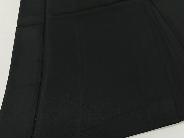 平和屋着物∞男性　長羽織　黒紋付　羽裏：龍　羽織紐付き　正絹　逸品　CABE4946ua