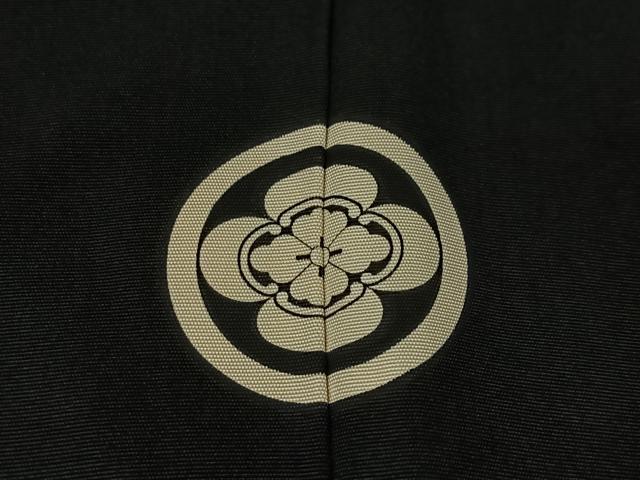 平和屋着物∞男性 長羽織 黒紋付 正絹 逸品 未使用 CABD4736ua 平和屋