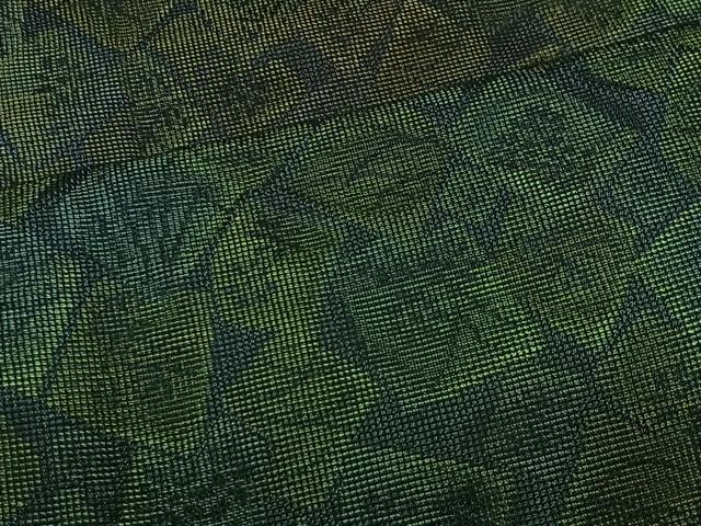 平和屋着物∞道行コート　色紙吉祥文　ショール・反端付き　正絹　逸品　CABE4950ua