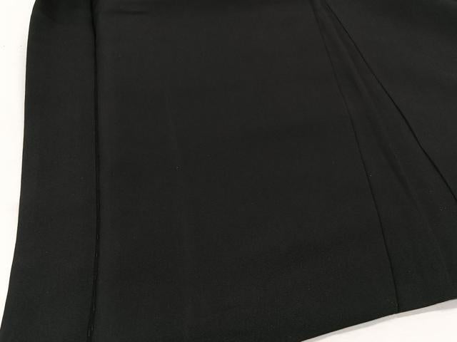 平和屋着物∞男性　羽織　黒紋付　羽裏：人物風景文　正絹　逸品　CABE4966ua