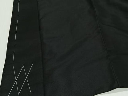 平和屋着物∞男性　長羽織　キングサイズ　暗黒色　洗える着物　未使用　CABE4974ua