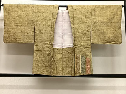 平和屋着物∞羽織　紬地　花間道　正絹　逸品　CABE4977ua