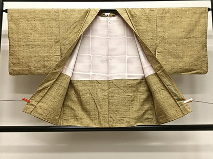 平和屋着物∞羽織　紬地　花間道　正絹　逸品　CABE4977ua