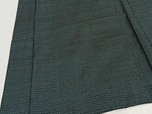 平和屋着物∞男性　長羽織　本場大島紬　100亀甲　総詰め　正絹　逸品　未使用　CABE4981ua