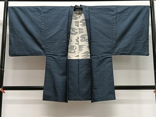 平和屋着物∞男性　羽織　本場大島紬　80亀甲　総詰め　正絹　逸品　CABE4985ua