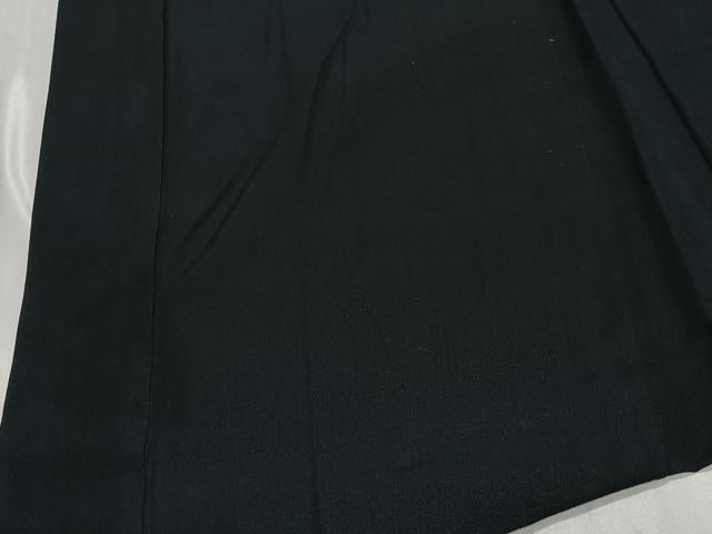 平和屋着物∞男性　長羽織　黒色　羽裏：七福神　正絹　逸品　CABE4988ua