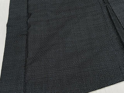 平和屋着物∞男性　長羽織　キングサイズ　本場大島紬　亀甲文様　正絹　逸品　CABE4993ua