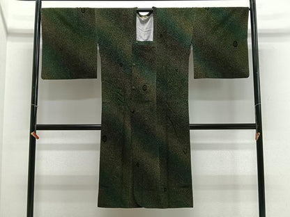 平和屋着物∞道行コート　輪奈ビロード　草花文　三越扱い　正絹　逸品　CABE5002ua