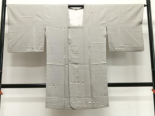 平和屋着物∞道行コート　抽象文　ロング丈　正絹　逸品　CABE5003ua