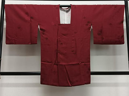 平和屋着物＃道行コート　地紋起こし　亀甲文　正絹　逸品　CABE5015ua