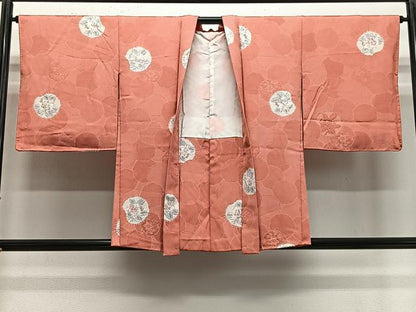 平和屋着物＃羽織　絞り　地紋起こし　花丸文　正絹　逸品　未使用　CABE5016ua