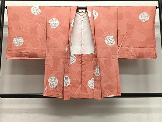 平和屋着物＃羽織　絞り　地紋起こし　花丸文　正絹　逸品　未使用　CABE5016ua