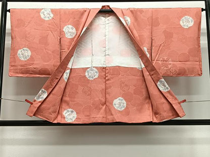 平和屋着物＃羽織　絞り　地紋起こし　花丸文　正絹　逸品　未使用　CABE5016ua