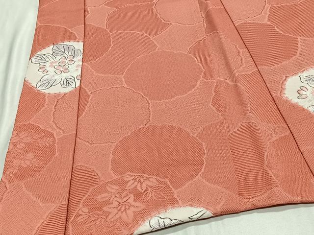 平和屋着物＃羽織　絞り　地紋起こし　花丸文　正絹　逸品　未使用　CABE5016ua