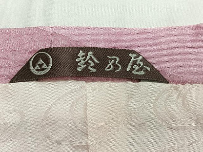 平和屋着物＃道行コート　ふくれ織　斜線文　ショール付き　鈴乃屋扱い　正絹　逸品　未使用　CABE5017ua