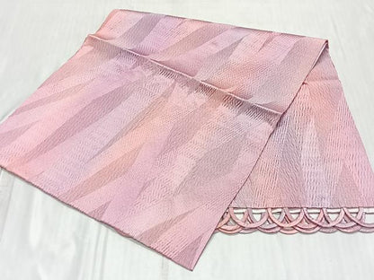平和屋着物＃道行コート　ふくれ織　斜線文　ショール付き　鈴乃屋扱い　正絹　逸品　未使用　CABE5017ua