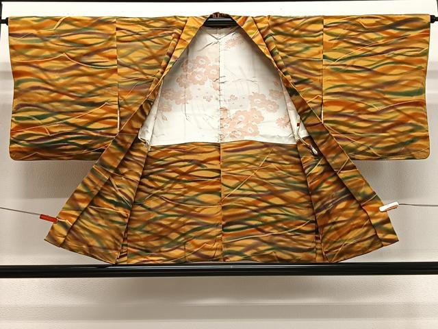 平和屋着物＃羽織　芝草文　正絹　逸品　CABE5018ua