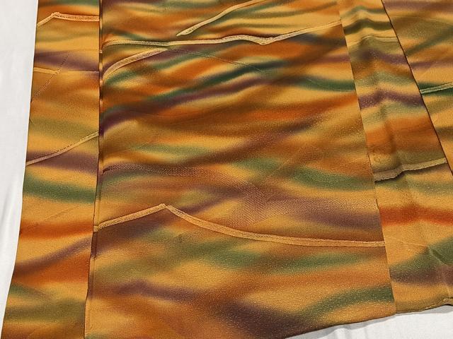 平和屋着物＃羽織　芝草文　正絹　逸品　CABE5018ua
