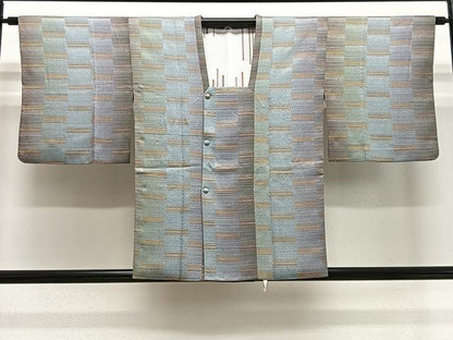 平和屋着物＃道行コート　変わり横段文　正絹　逸品　CABE5021ua