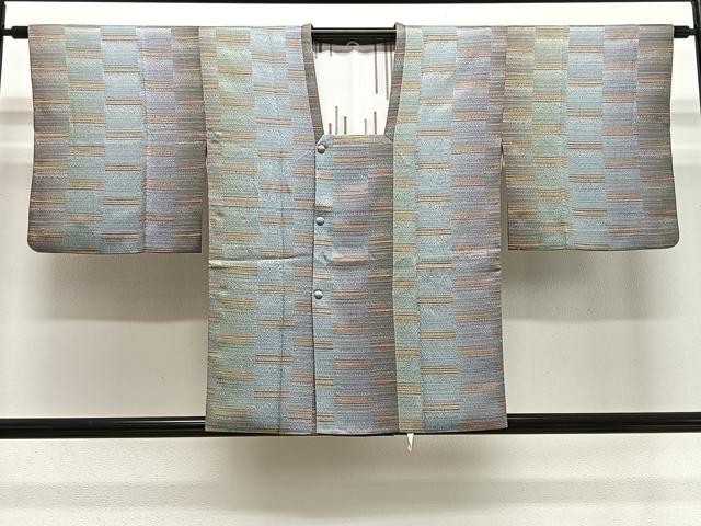 平和屋着物＃道行コート　変わり横段文　正絹　逸品　CABE5021ua