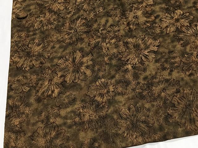 平和屋着物＃道行コート　地紋起こし　舞花文　正絹　逸品　CABE5027ua
